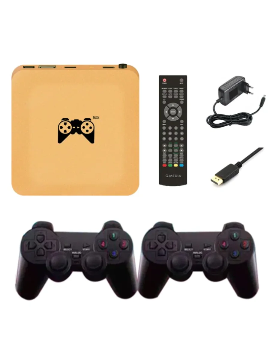 SKYTUR Gamebox Android TV Smart + 1000 jogos Emulador com WiFi Assista Filmes e Séries Box de Jogo, Filme e Série - ENVIO RÁPIDO