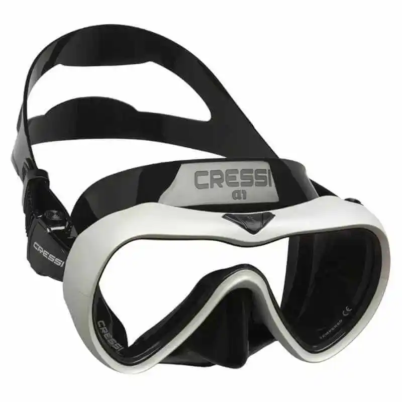 Cressi A1 Anti-Fog Diving Mask Professional Scuba Snorkeling Mask Silicone Dive Gaggles with Lens Coating for Men & Women