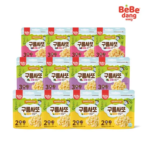 [bebedang] 베베당 구름사또10g * 12봉 / 떡뻥 스틱 아기 아이 과자 간식