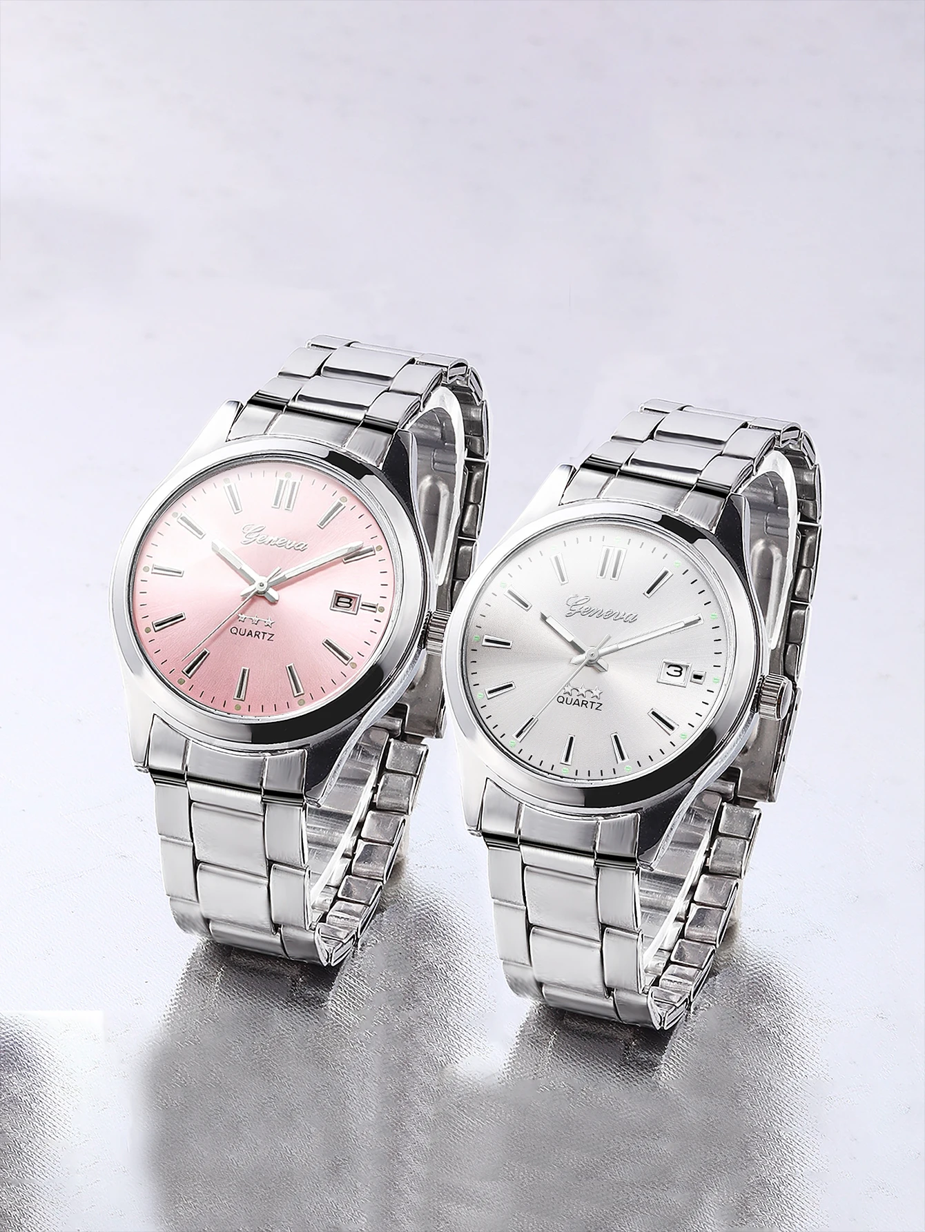 4-Piece Set of Elegant Women's Simple Watches with a Heart-Shaped Bracelet Set, Suitable for Daily Wear, Holiday Parties, and Other Occasions, Perfect for Couples and a Great Gift Choice