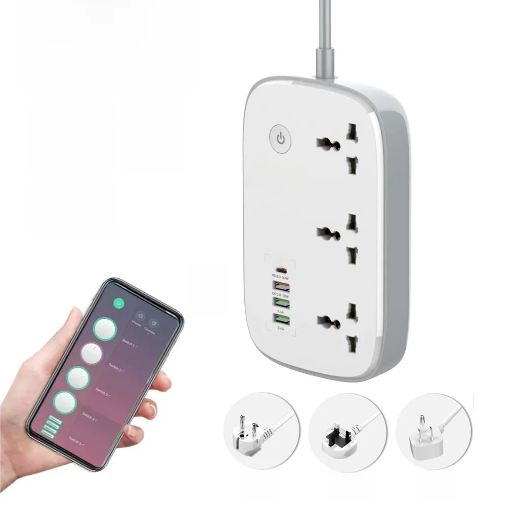 LDNIO Power Strip Wifi Smart Socket UK/US/EU Plug Extension Alexa Tuya Remote Control Smart Switch Home Multiple Plugs