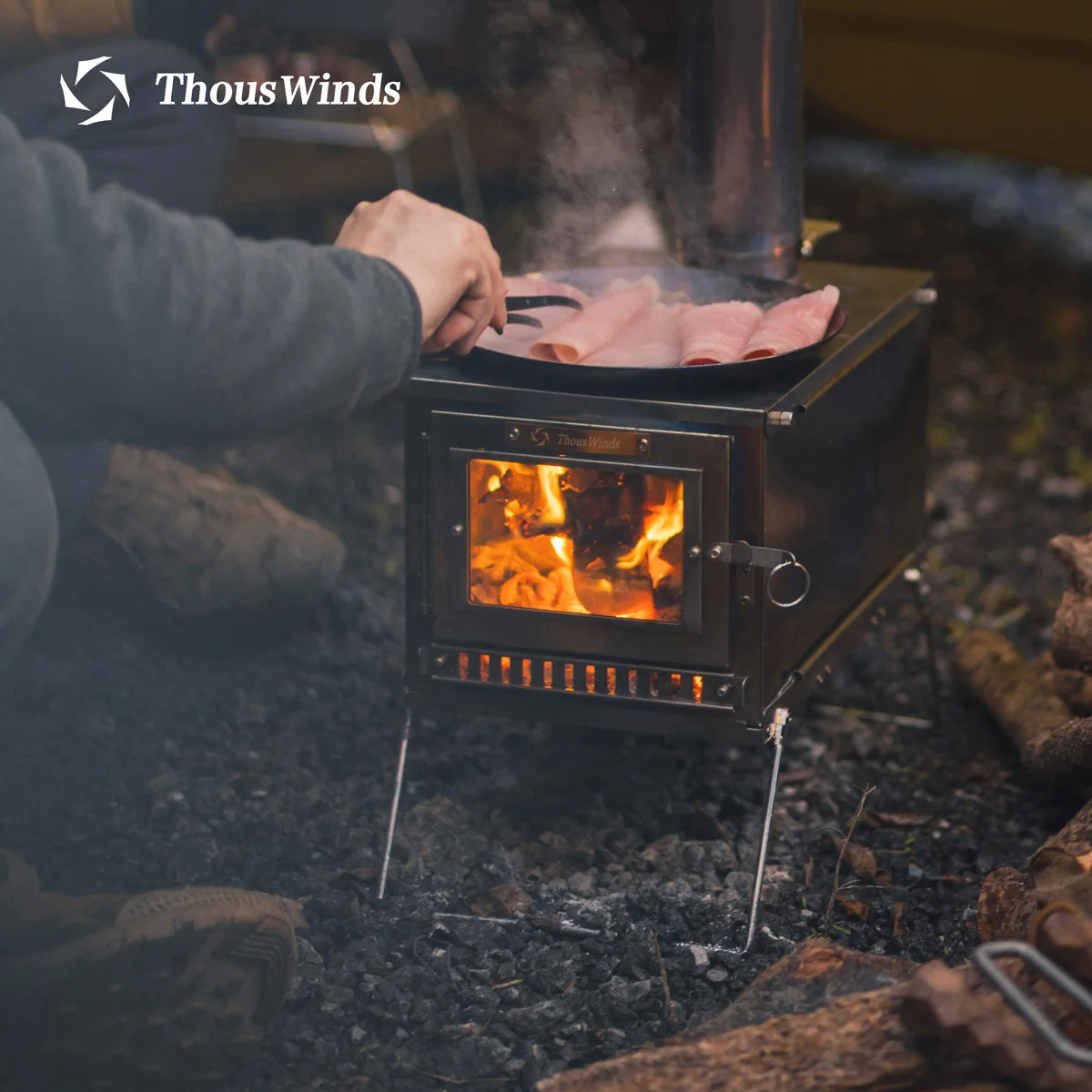 Ultralight Titanium Wood Stove Backpack - Thous Winds Folding Wood Stove Outdoor