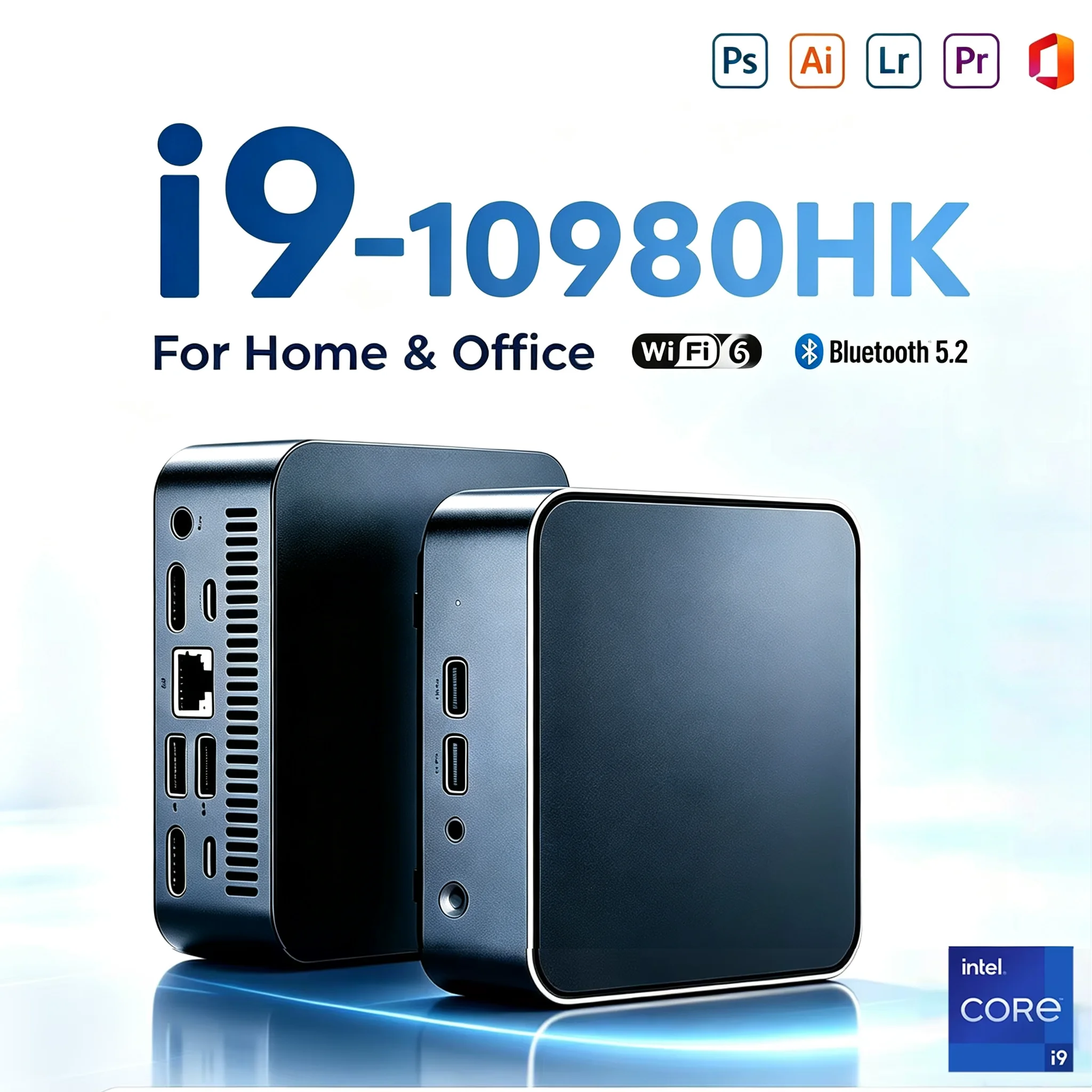 2026 Mini Host Intel Core I9 10980HK/i3 6100U 16GB DDR4 1/2TB SSD PC Windows 11 UHD Graphics Pocket PC 4K HD Mini Gaming PC Desktop