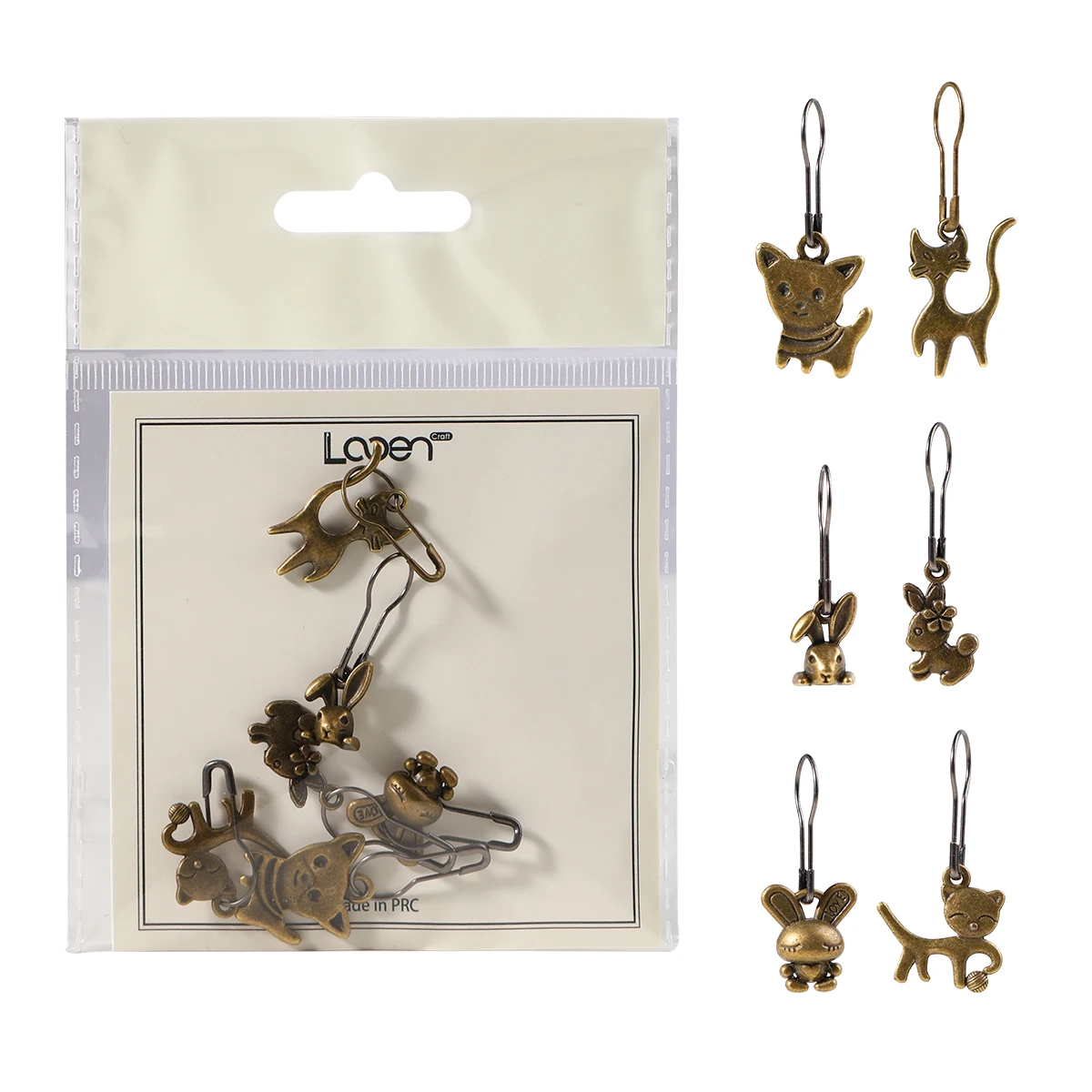 糸織り用の金属ステッチマーカー、手作りDIY編み物、レトロな - Stitch Marker Ring のレビューと価格