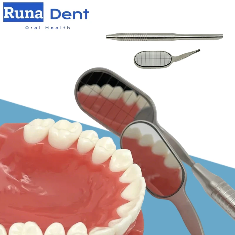 

2set Dental Mouth Mirrors Rhodium Anti-fog Front Surface Reflector with Handle High Quality Dentist Tools