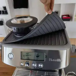 Silicone Coffee Mat for Breville 870/880 Espresso Machine Top Anti-slip Dustproof Mat Countertop Kitchen Accessories