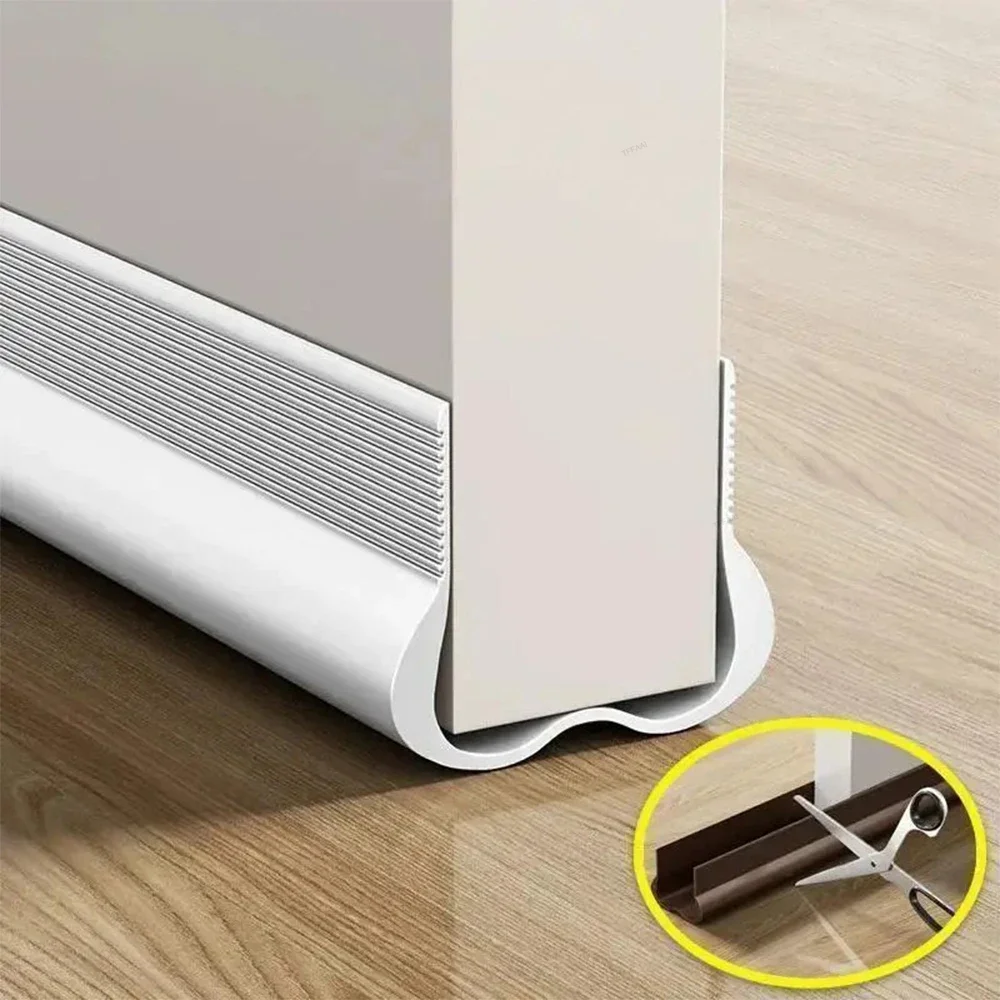 Tira de vedação inferior da porta flexível, Draft Stopper Tape, Porta Gap, Insonorização, À prova de