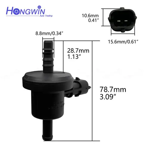 Imagen 2 del producto Conector de enchufe de solenoide de válvula de vacío genuino No: 0280142507 para Ford Ranger 2,5, 2016, 2017, 2018, 2019, Ford Figo 1.5L 028, 014, 2507