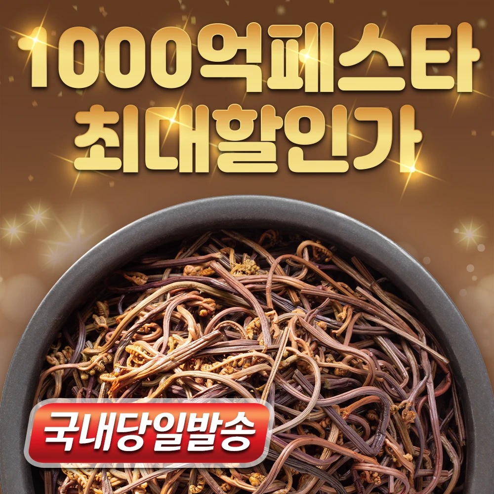 선별된 데친 삶은 고사리 1kg  데침고사리 & 천년의반찬