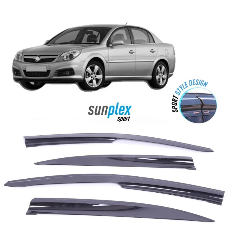 Car window accessories For Opel Vectra C 2004-2010 Sport Style window deflector rain cover visor awnings