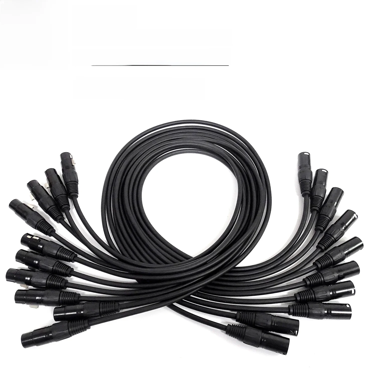10 stks/partij 1-10Meter Lengte 3 Pin DMX Signaallijn Verbinding 1M 10m Metalen DMX Kabel 3.5ft XLR Voor Podium Licht Audio Moving Head - afbeelding 2