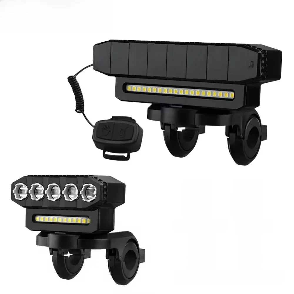 AliExpress cycle zone 5/8 LED Bicycle Front Light USB Rechargeable 130dB Cycling Bike Horn Easy to Install 6 Modes Bicycle Bell Light