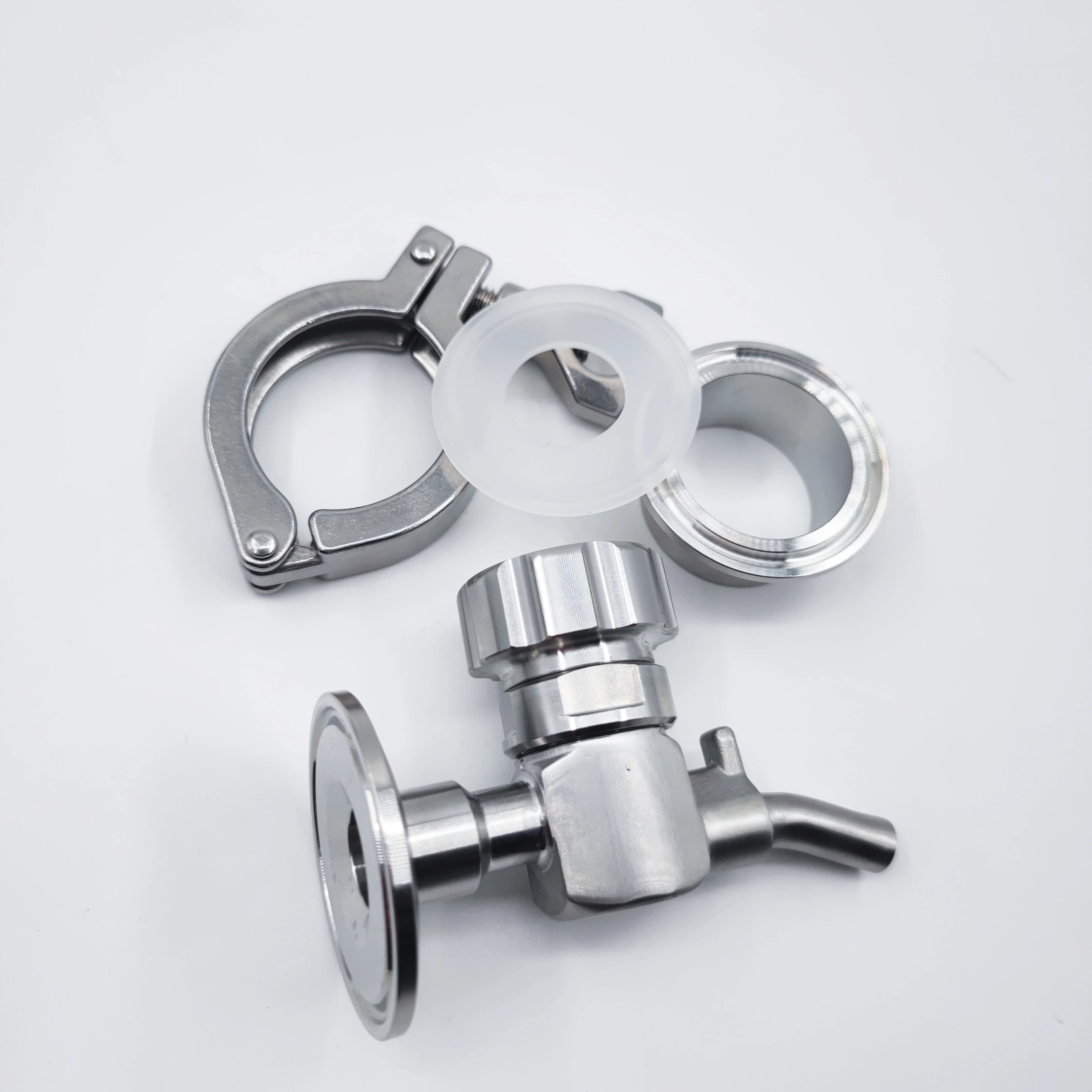 

304/316L Beer sampling valve + welding joint matching beer tap OD12.7/14/16/19/22/25/27/28/32/34/38/40/42