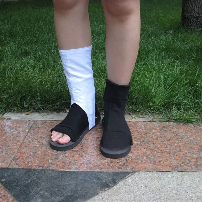 Anime Uchiha Itachi Cosplay chaussures Akatsuki Cos chaussures Cosplay Costume noël Halloween fête sandales bottes pour femmes hommes enfants