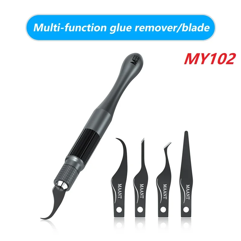 Multifunctional MaAnt MY-102 Blade Glue Remover Knife IC Chip Phone NAND Hard Drive Pry Handle Edge BladeRepair Tools