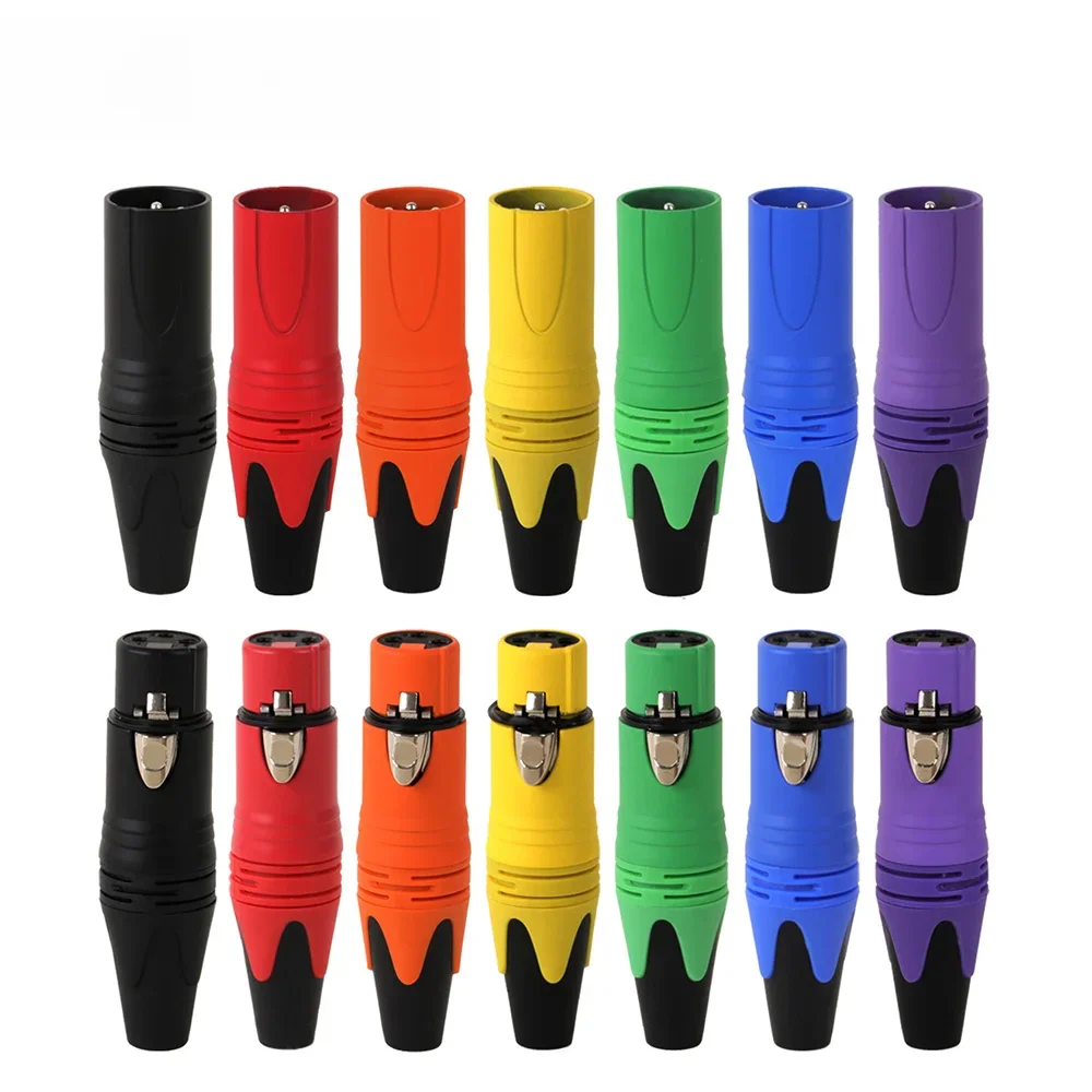 20szt/10sets 10PCS 3-pinowe gniazdo XLR żeńskie + 10szt wtyczka męska Profesjonalne 3-biegunowe gniazdo XLR Wtyczka mikrofonowa Złącze hurtowe — zdjęcie 2