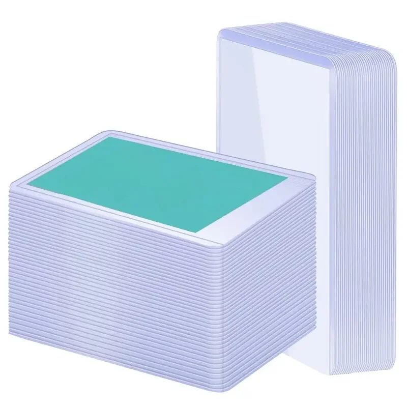 Porte-cartes en plastique dur, 25/50 pièces, cartes de jeu, TopLoaders, jouet en PVC, protecteurs, stockage commercial, cadeau 3X4 pouces