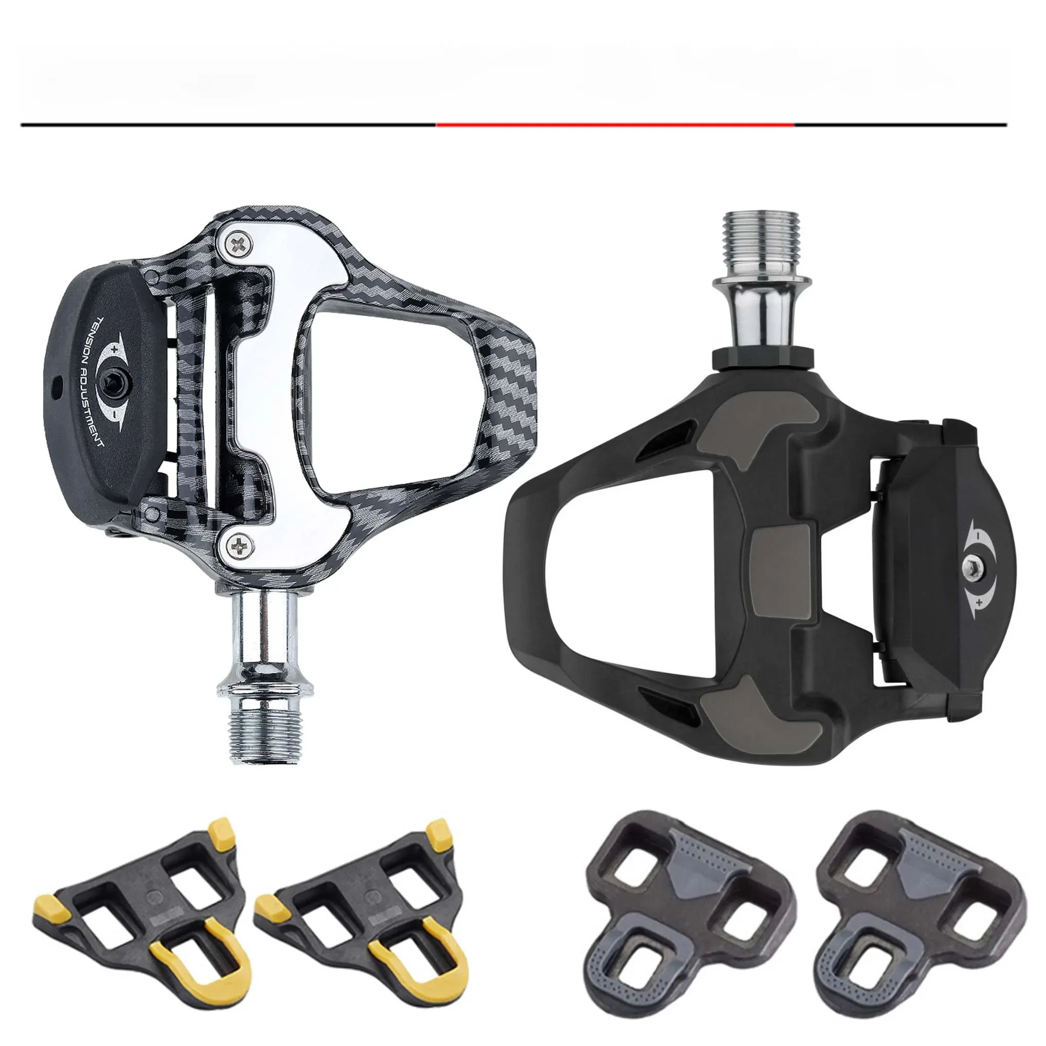 AliExpress Carbon Fiber Road Bike SPD Cliples Pedal Suitable for SPD/Keo Self-locking Professional Bicycle