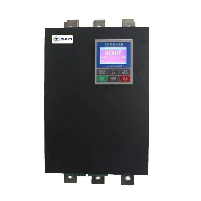 ZJSHUYI SYGE300 Soft Starter Bypass 220V 55KW/75KW with Six Smart Startup Modes for Electrical Engineering