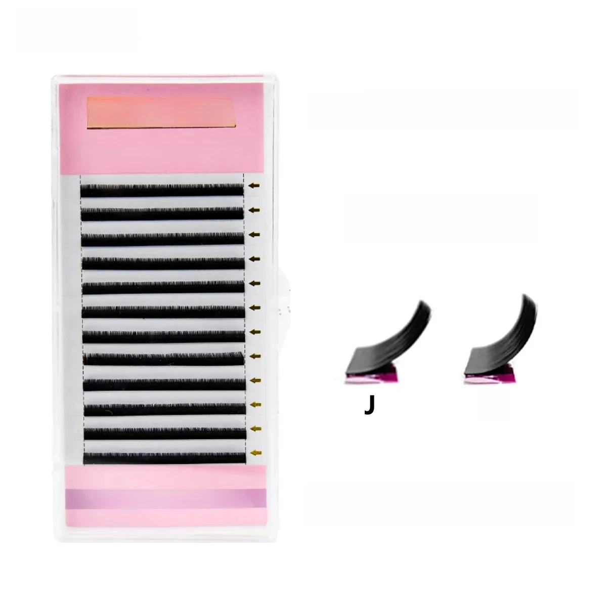ARTSTAR 12 Rijen/lade Valse Wimpers J B Krul 6-20mm Wimpers Extensions Matte Zwarte Wimpers Make-Up tool - afbeelding 2