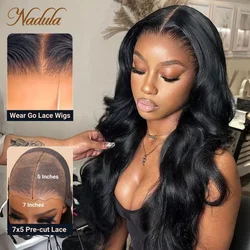 Nadula 7x5 Bye Bye Knots Wig 2.0™ Body Wave Pre Bleached Invisible Knots Glueless Wig Flash Sale 3D Put on and Go Lace Hair Wig