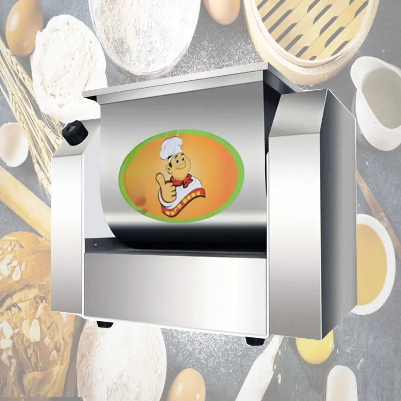 1500W Large Capacity Dough Mixing Machine Kneading 20kg Mixed Commercial Food Mixer Stainless Steel Flour Stirring Making Pizza