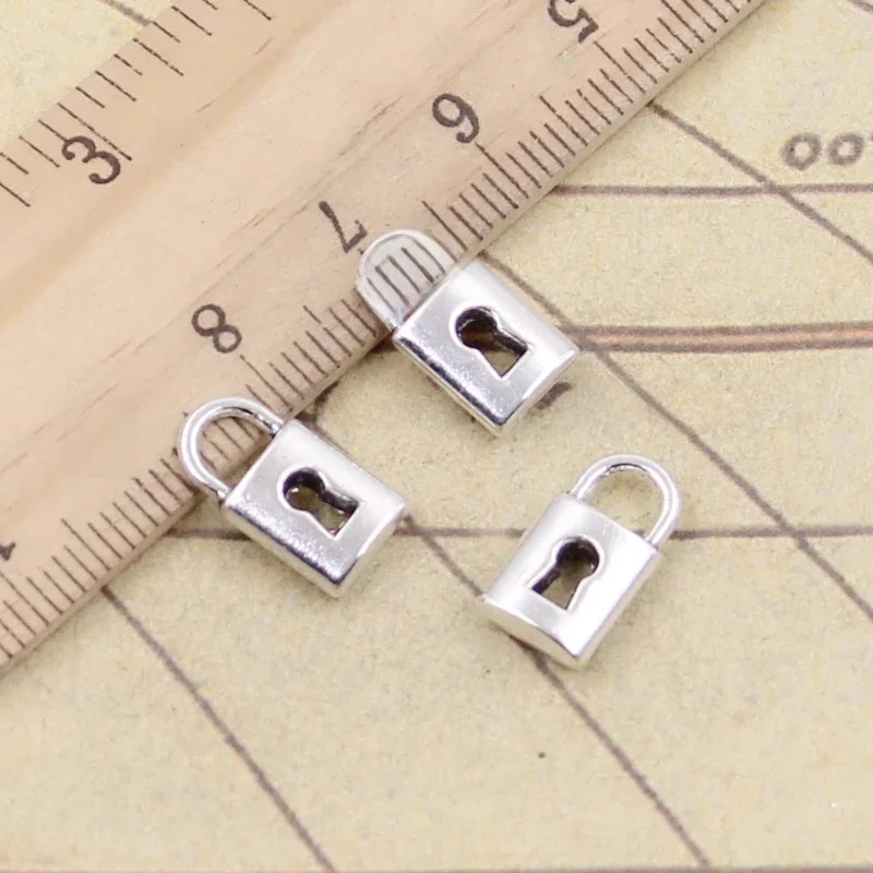20 sztuk Charms zamek 14x8mm tybetański brąz srebrny kolor wisiorki antyczny tworzenia biżuterii DIY Handmade Craft — zdjęcie 2