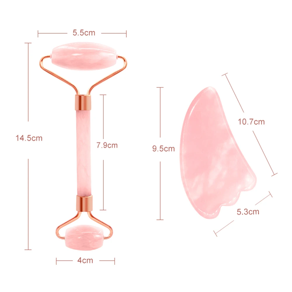 

Wholesale Factory Private Label 100% Rose Quartz Roller Facial Massage Tool Anti Aging Therapy Rose Quartz Jade Roller For Face