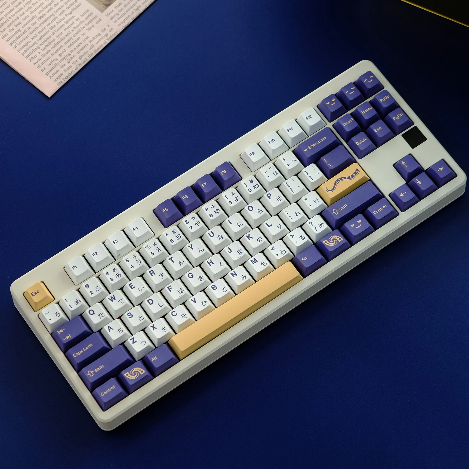 Imagem -06 - Gmk Tako Keycaps Perfil Cereja Pbt Sublimação Dye Teclado Mecânico Inglês Japonês 1.75u 2u Shift 129 Chaves