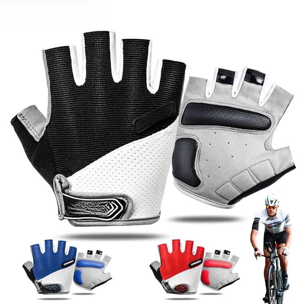 AliExpress NONE 1Pair Bike Gloves for Men Women Cycling Gloves Mountain Bike Gloves,Half Finger with Anti-Slip Shock- for Cycling Sports