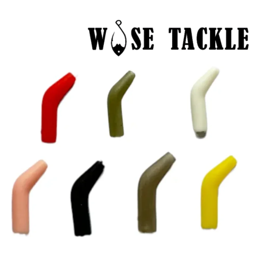 20 piezas Wise Tackle X Kickers alineador de línea/alineadores de gancho de codo corto-para aparejos terminales de aparejos de pelo de pesca de carpa