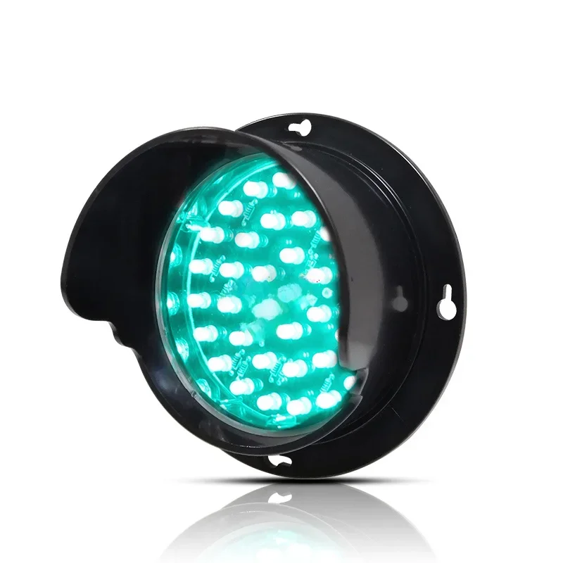 Anpassbare LED Rot Gelb Grün Licht Verkehrsampel Lampe LED-Signalmodul PC-Gehäuse, DC 12V, 100mm