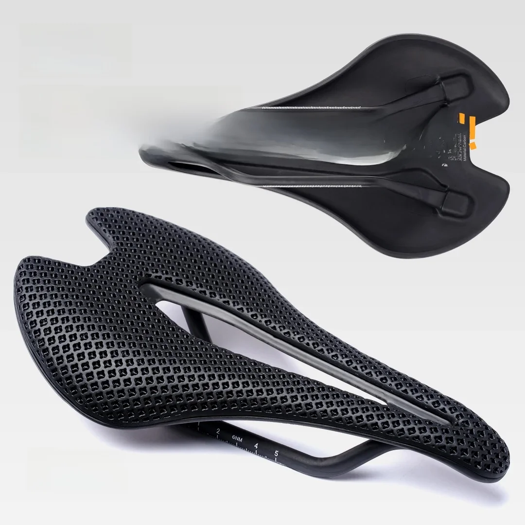 AliExpress NONE MANA 115G T700SC AERO Saddle - Zoned 3D-Printed Shell - JIS-Certified - Short-Nose 130/140mm