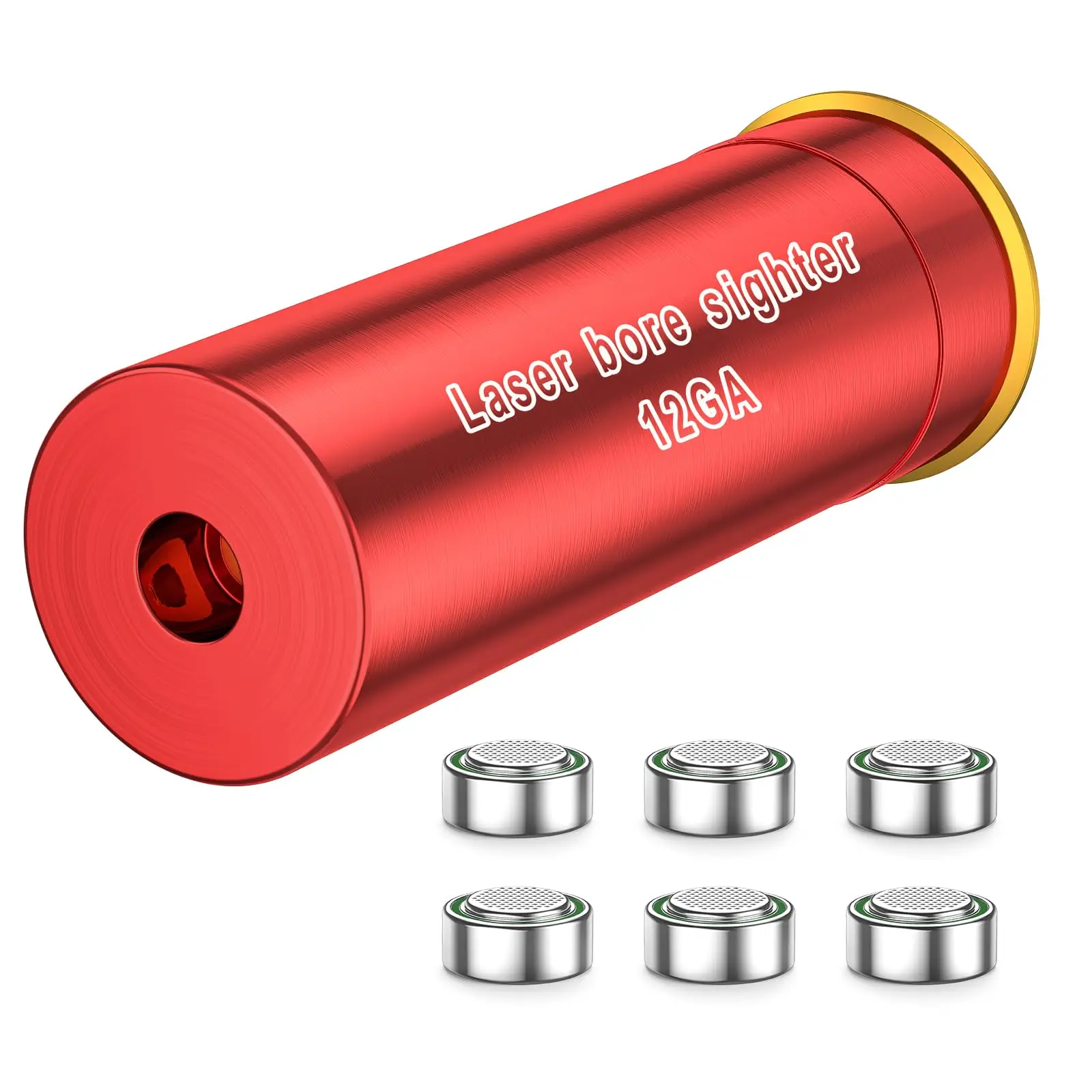 

EZshoot Laser Bore Sight, 12 Gauge Bore Sight Laser Red Dot Boresighter with 2 Sets of Batteries