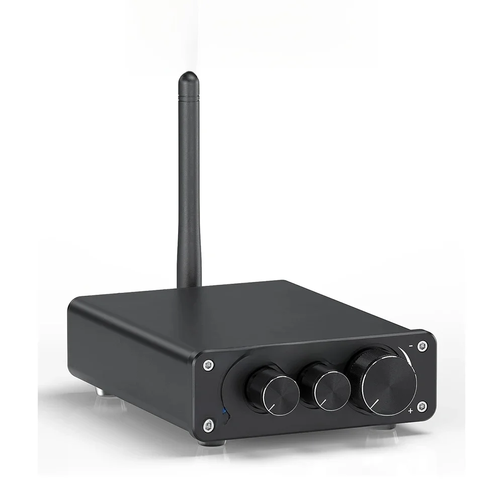 Fosi Audio BT10A Bluetooth 2-kanałowy wzmacniacz stereo TPA3116D2 Mini HiFi Digital Amp do głośników 50W Treble & Bass — 2
