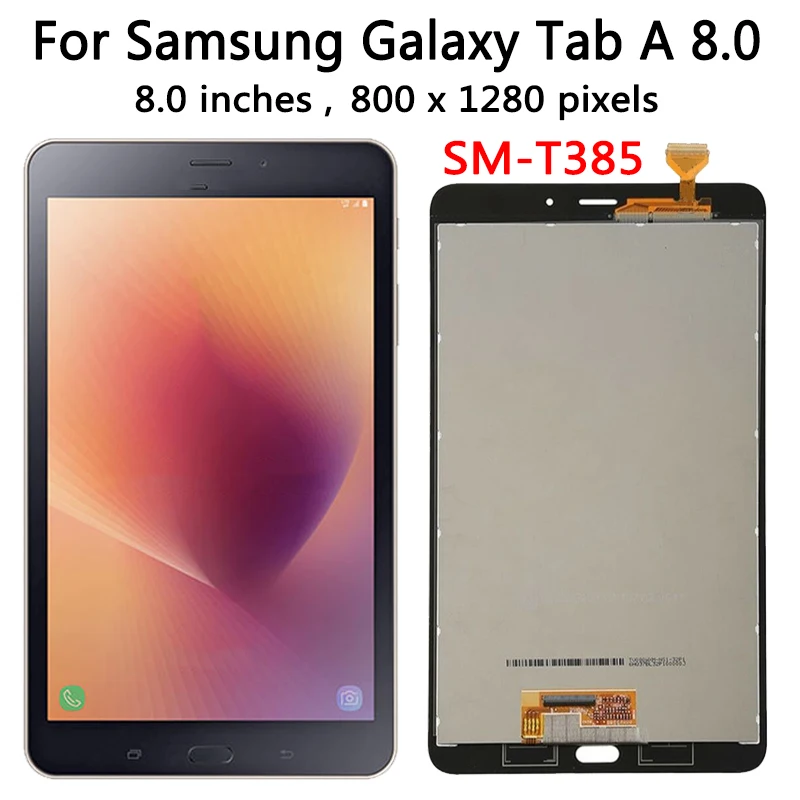 8.0 inch for Samsung  Tab A 8.0 (2017) T380 T385 LCD Touch Screen Digitizer For  Tab A2 S SM-T380 SM-T385 Display