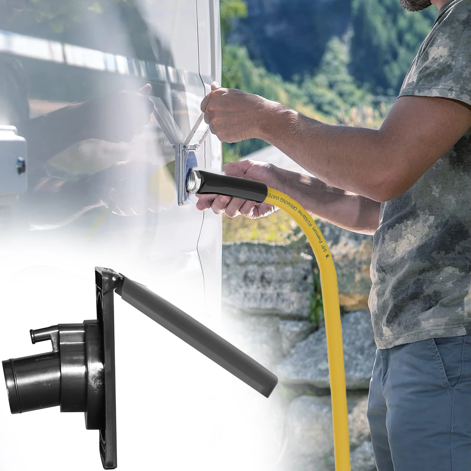 

Впуск воды с крышкой Гравитационный впускной вход для воды с квадратным байонетным крышкой Магнитное притяжение и запирающими клавишами, пресная вода