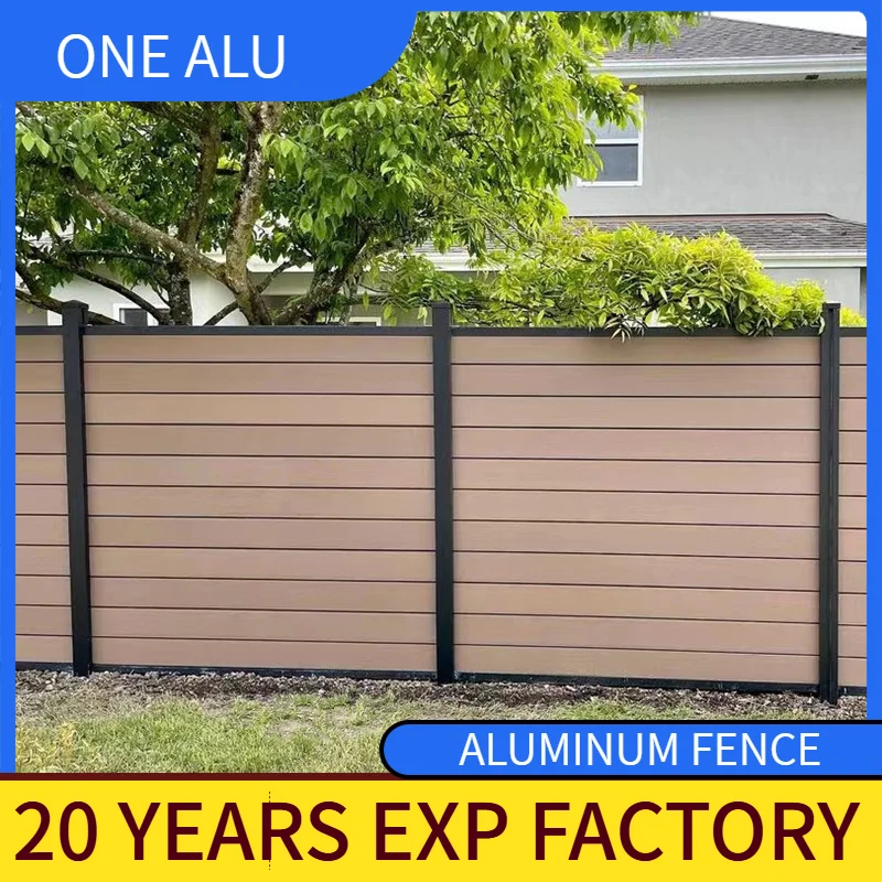 Outdoor Privacy WPC Fence Wholesale Waterproof Wood Plastic Composite Fencing Garden Used Material