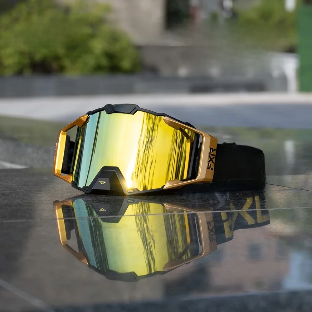 AliExpress FXR Motorcycle Glasses Double Layer Anti Fog Lens Motocross Goggles Dirt Bike ATV Ski Goggles Moto Outdoor Cycling Sunglasses