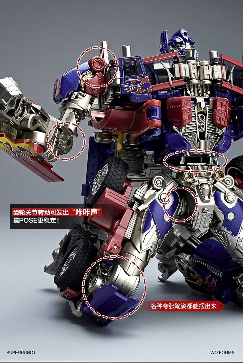 30CM Transformation Robot Toys Commander Optimus Alloy Robot Figuras Model Gift