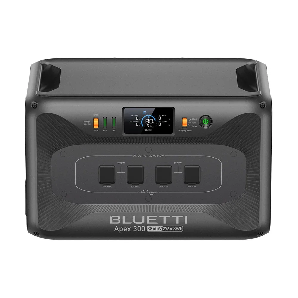 【تجديد 】محطة طاقة محمولة BLUETTI Apex 300 بقدرة 2764 وات في الساعة، محلول طاقة موثوق به للمنزل والخارج