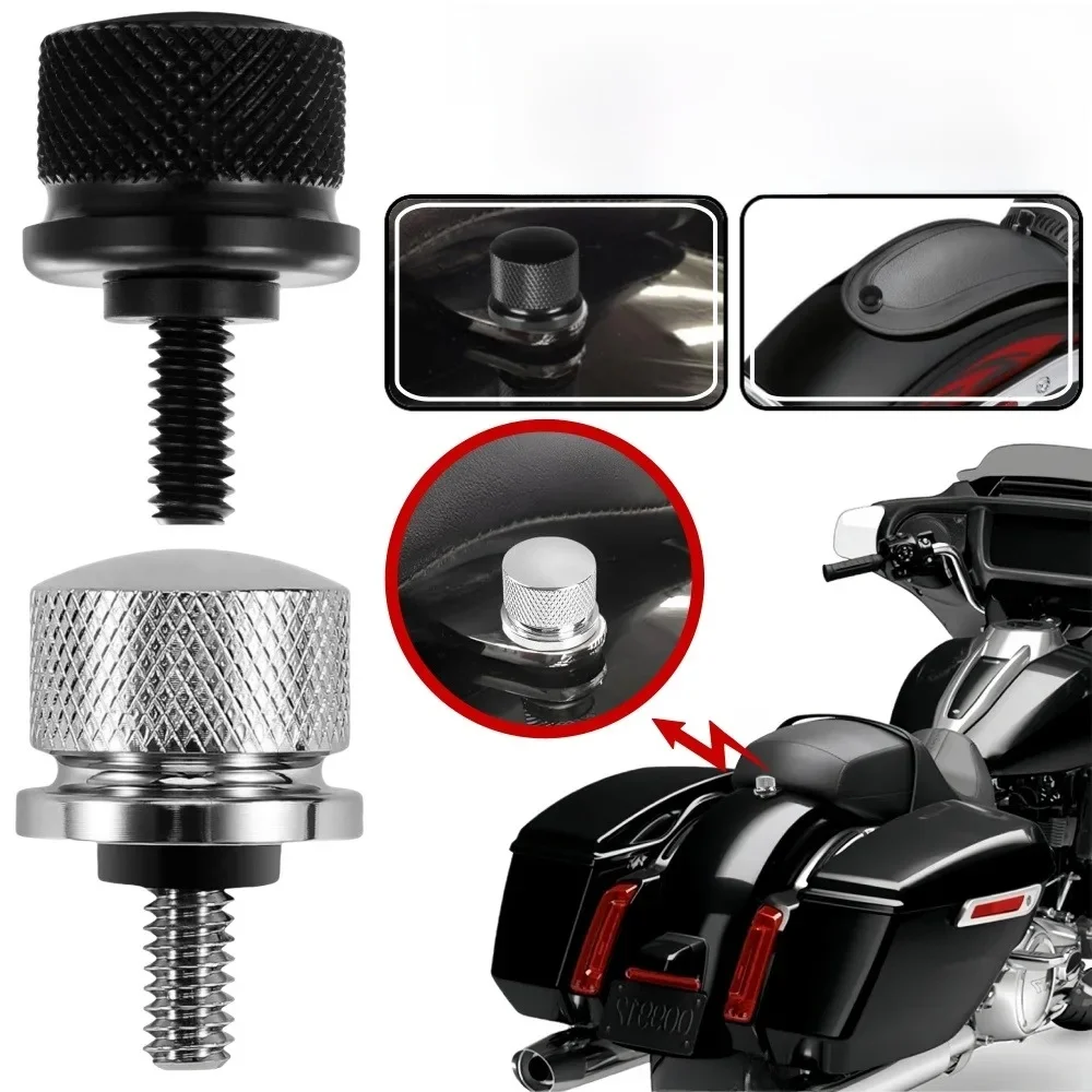 Vis de languette de boulon de siège de moto, accessoires universels de moto, garde-boue arrière de moto, couvercle de bouton de vis à montage rapide pour Harley