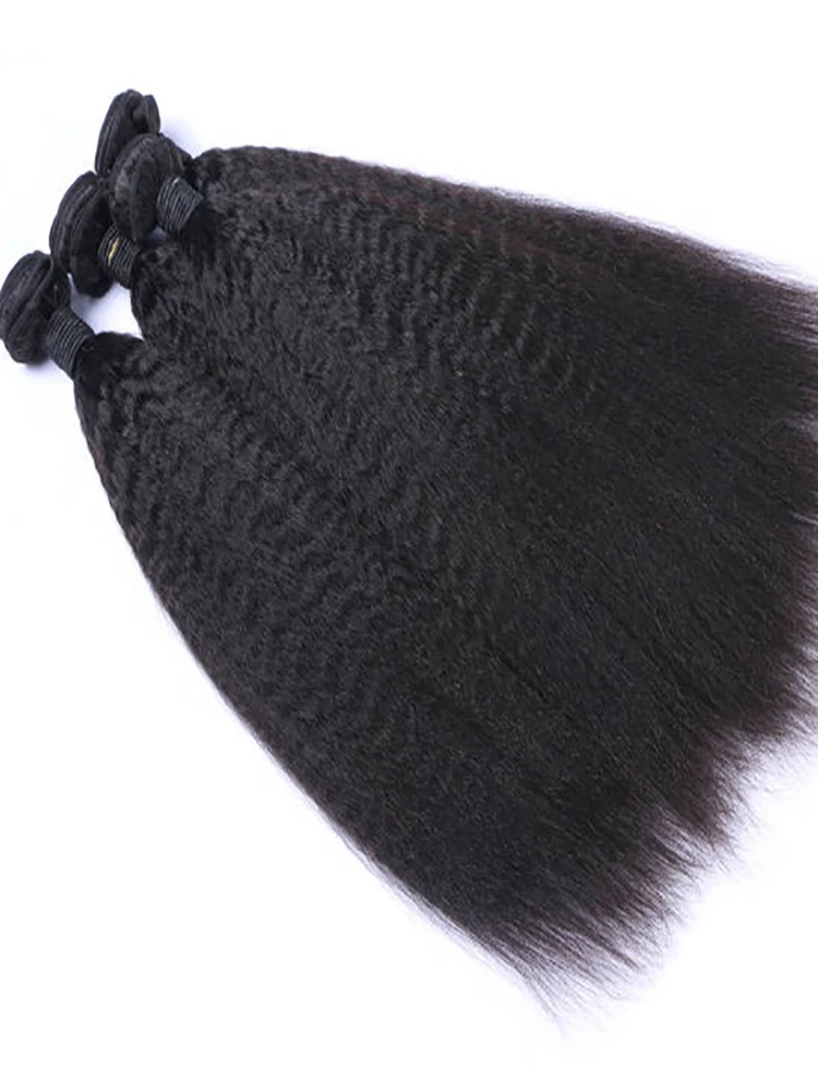 15A Kinky Straight Echthaar-Bündel, Echthaar-Extensions für Frauen, Brasilianische Haarwebart-Bündel, Top-Qualität, 3-7 Tage Lieferung