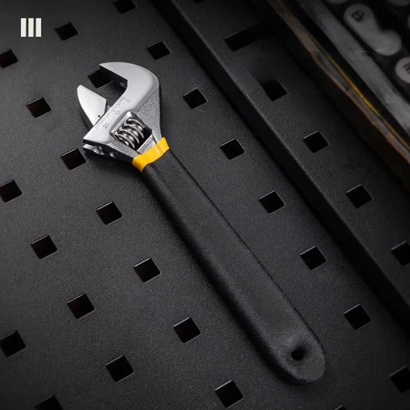 AliExpress Deli DELI Adjustable Wrench Universal Spanner Dip Plastic Carbon Steel Mechanical Workshop Hand Repair Tools Car Bicycle Wrench