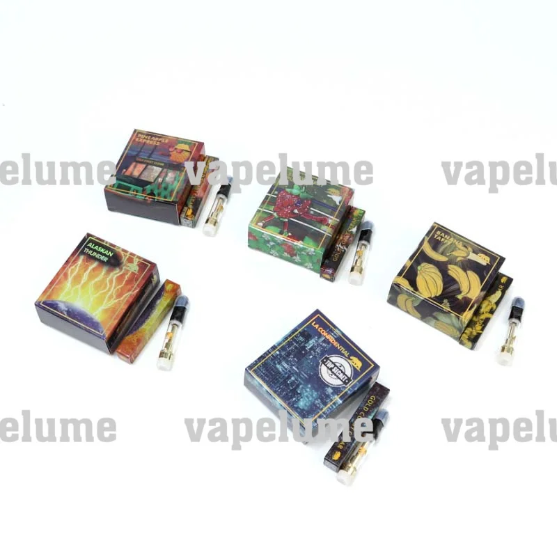 1ML GCC Empty Cartridge 510 Threaded Vaporizer NO Oil Tank 0.8ML Storage Box Small Medium Display Packaging Custom Logo