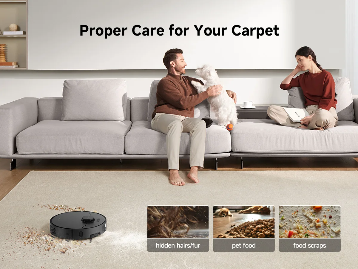 Refurbished DREAME Govac 508 Robotic Vacuum with Removable & Liftable Mop, 12,000Pa Suction, Side Brush Extensive Cleaning, 158°F Mop & Washboard Self Cleaning, Auto-Empty, Auto Refill, liftable Brushes