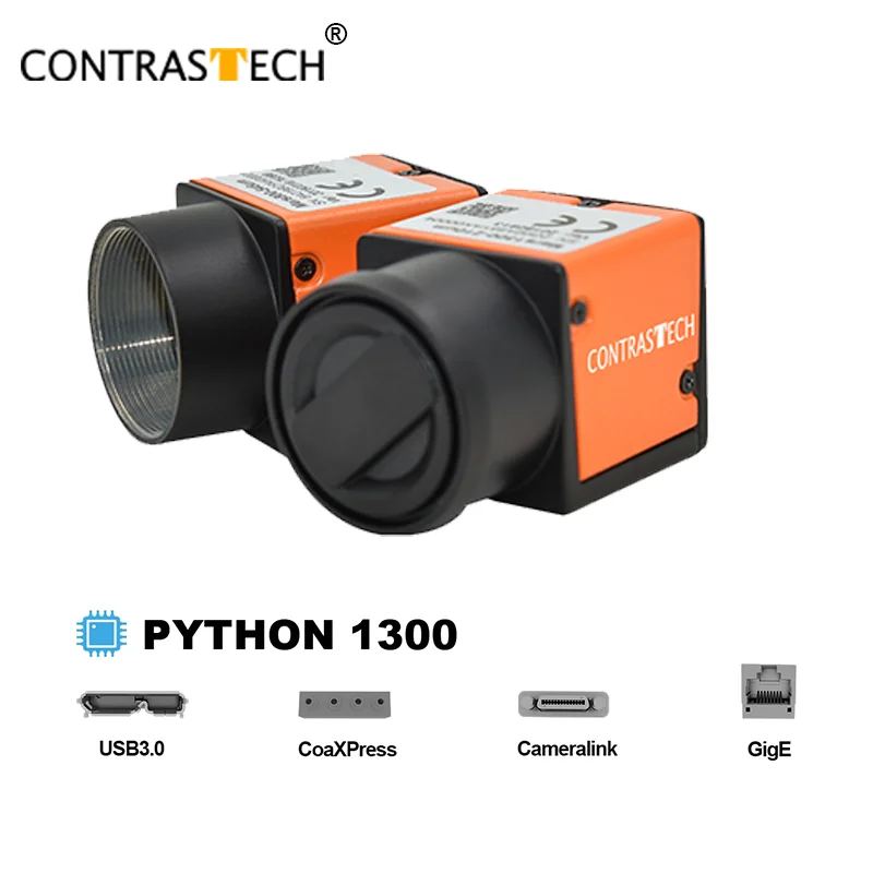 

High-Speed PYTHON1300 USB3.0 210fps Global Shutter Industrial Camera C-Mount Optional Lens for Machine Vision Inspection