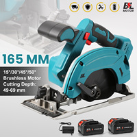 Brushless Electric Circular Saw Cordless 165MM Saw Blade multi-angle  Angle Cutting Woodworking For Makita 18V Battery