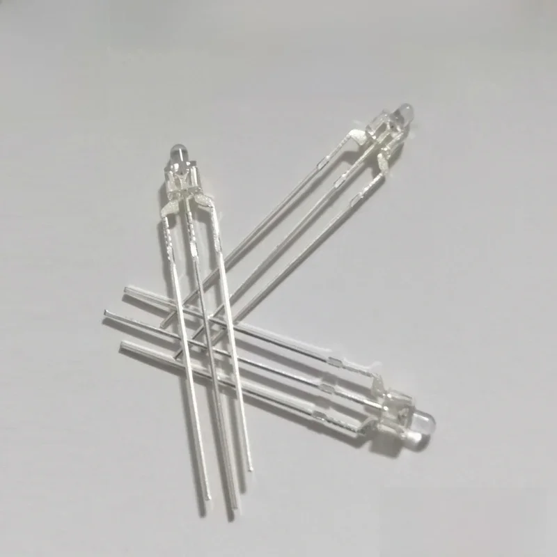 30 sztuk 2mm diody LED podwójny kolor czerwony i zielony przezroczysty obiektyw wspólna katoda i wspólna anoda okrągła dwukolorowa lampa emitująca światło DIY — zdjęcie 2