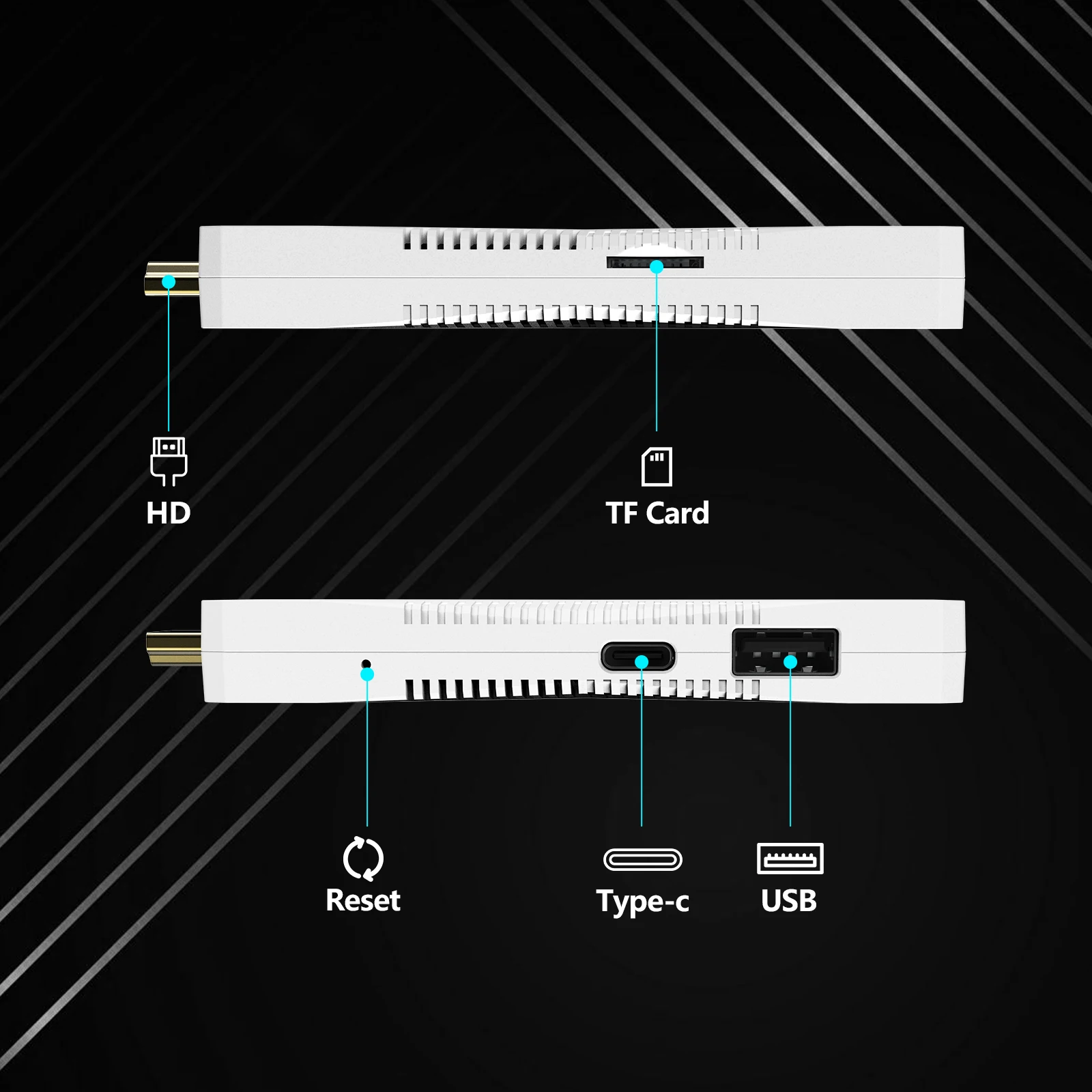 2025 S13 Snap Android 14 TV Stick RK3518 Chip 2.4G Voice Remote Auto-Connect 2.4G/5G 8822CS Dual WiFi Smart tvbox TV Dongle